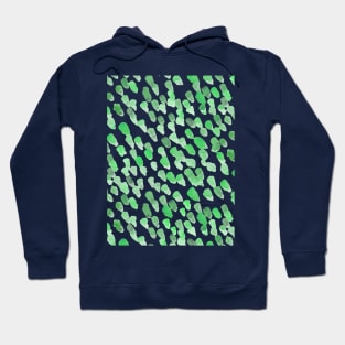 Imperfect brush strokes - green Hoodie